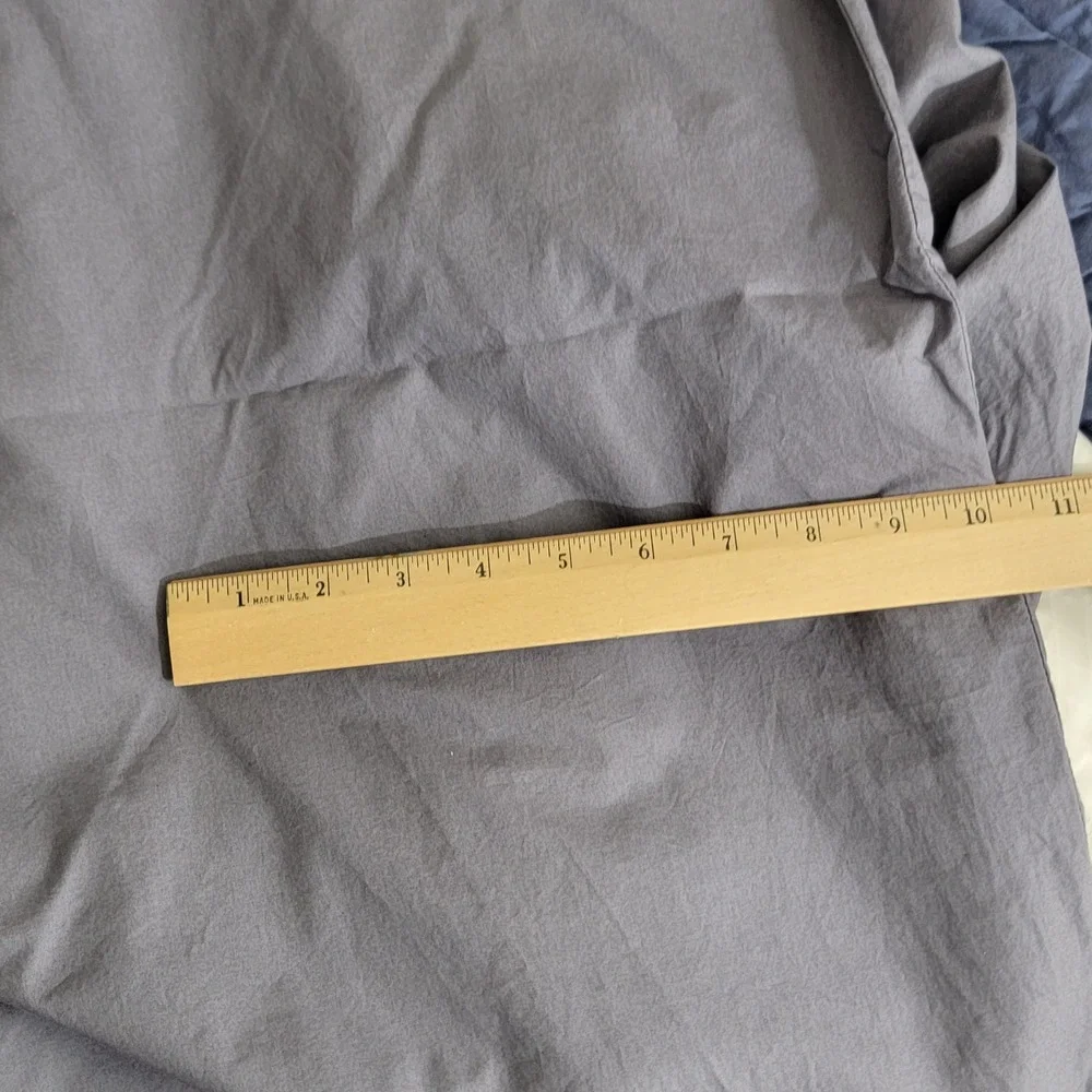 Brooklinen Dark Gray 100% Cotton Full Queen Duvet Cover Button Closure DUV-F17
